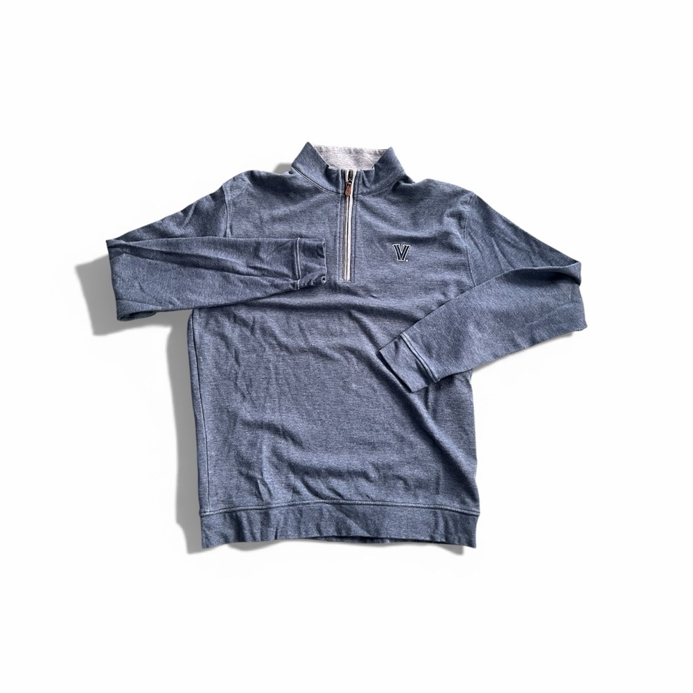 Blue Quarter-Zip Pullover